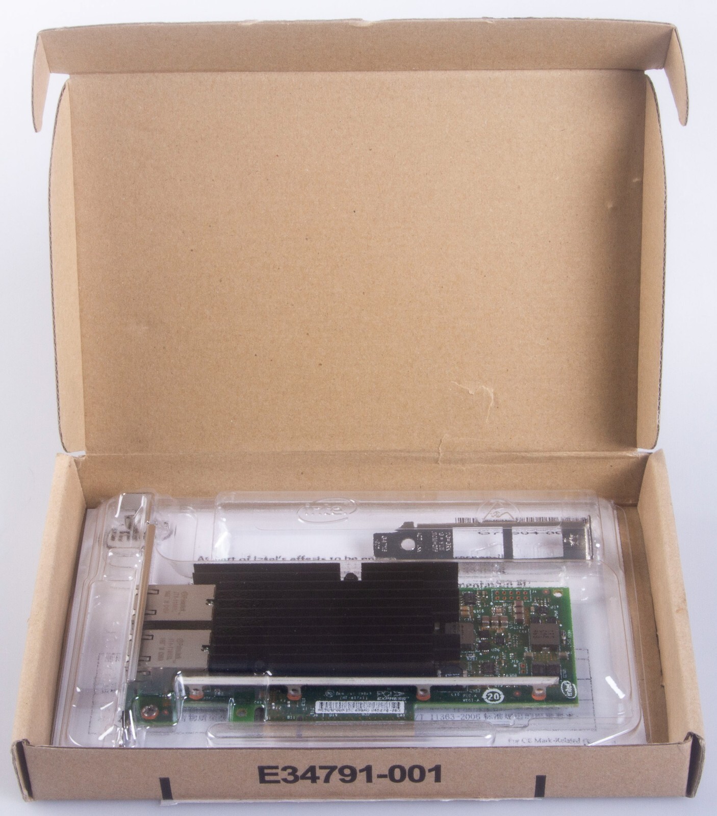 Intel X540-T2 10G Dual-Port Base-T Eth Converged Network Adapter – Open Box