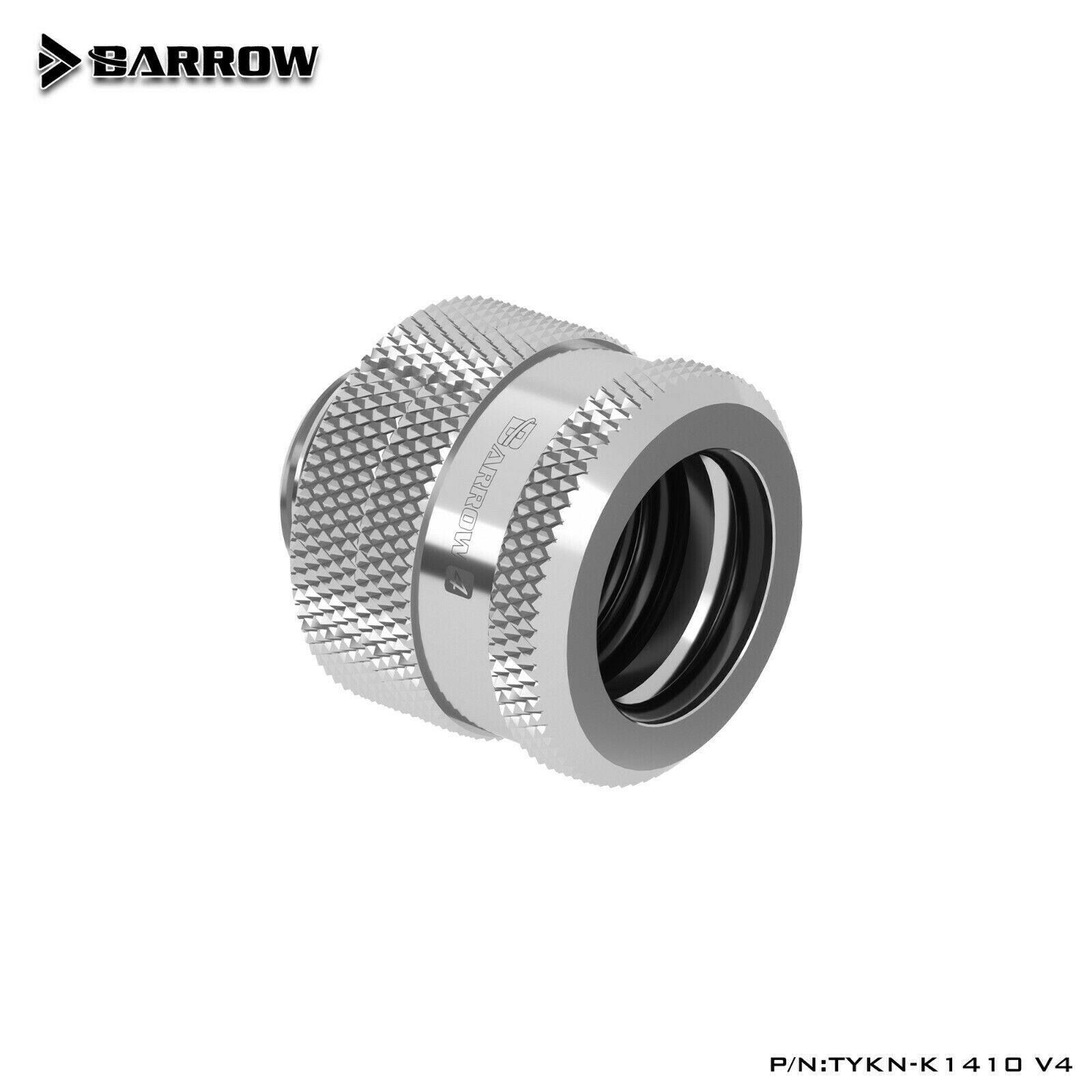 Barrow G1/4″ to 14mm Hard Tubing Compression Fitting 14mm OD Rigid TUBE Silver
