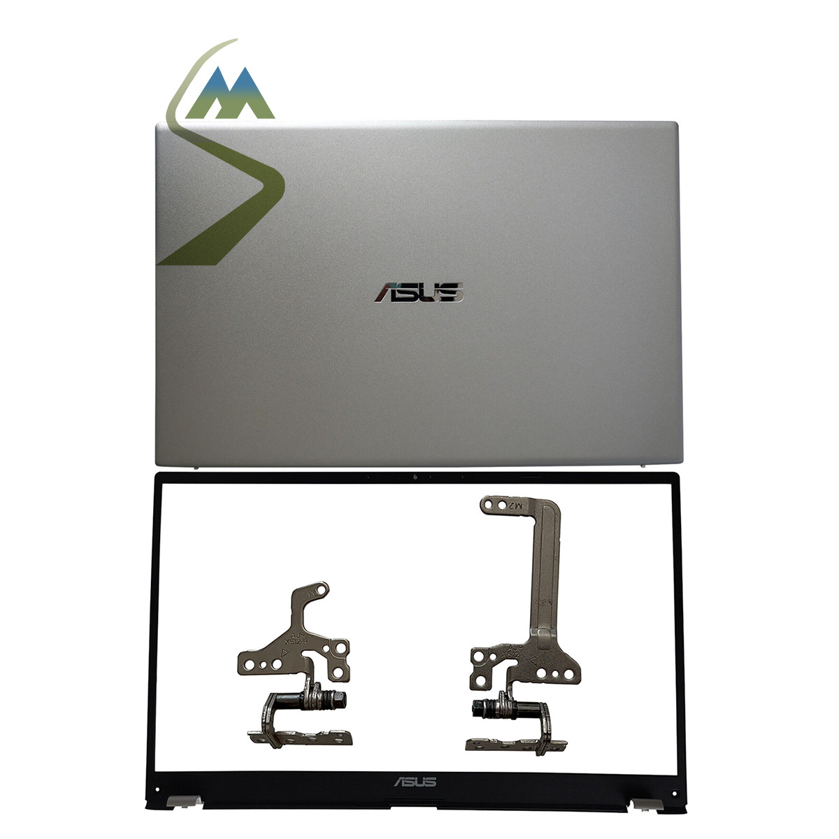 New For ASUS VivoBook 15 X512U F512 V5000F LCD Back Cover+Bezel+Hinges Silver US