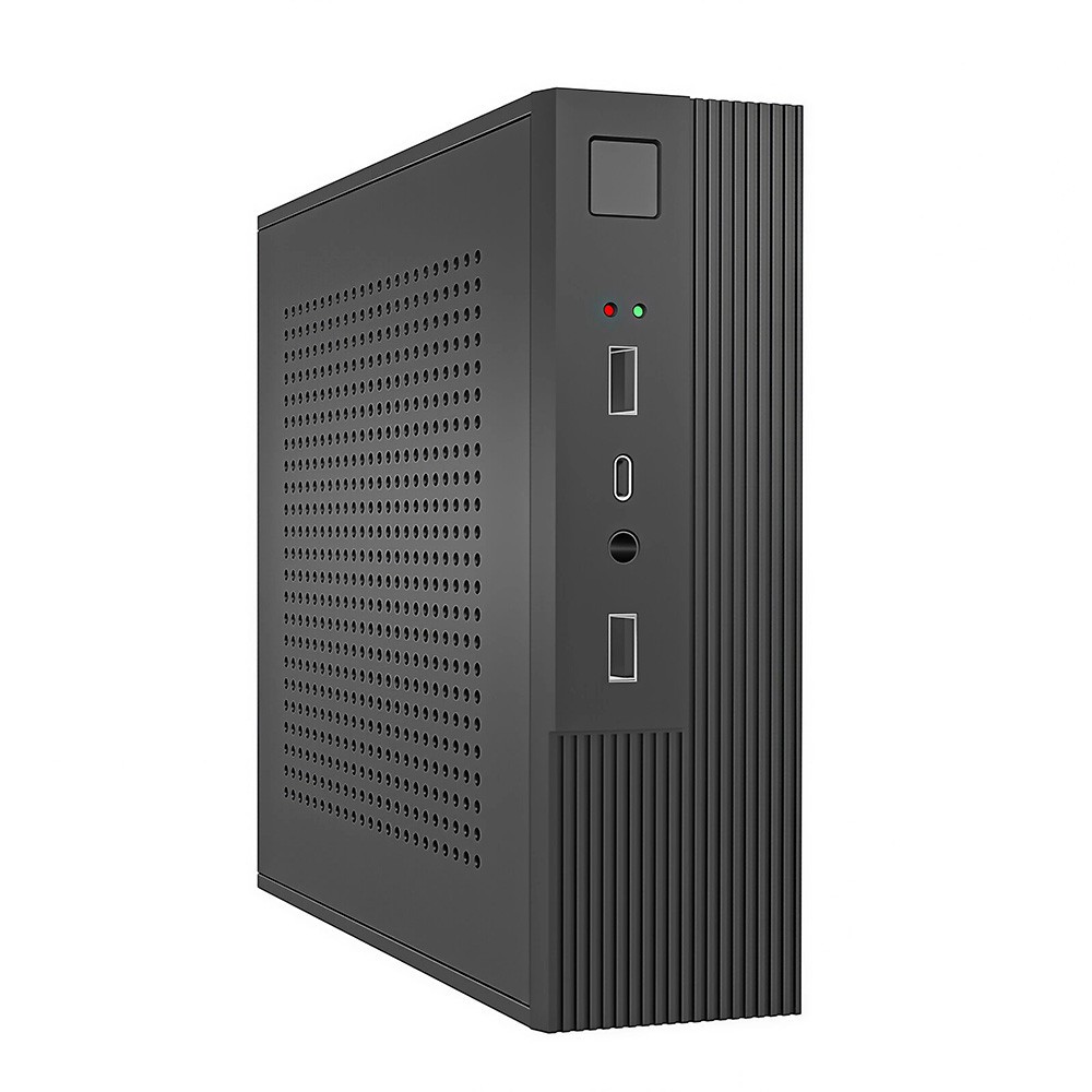 AMD Intel ITX Computer PC Case Small Mini Desktop Chassis HTPC 2 USB Portable