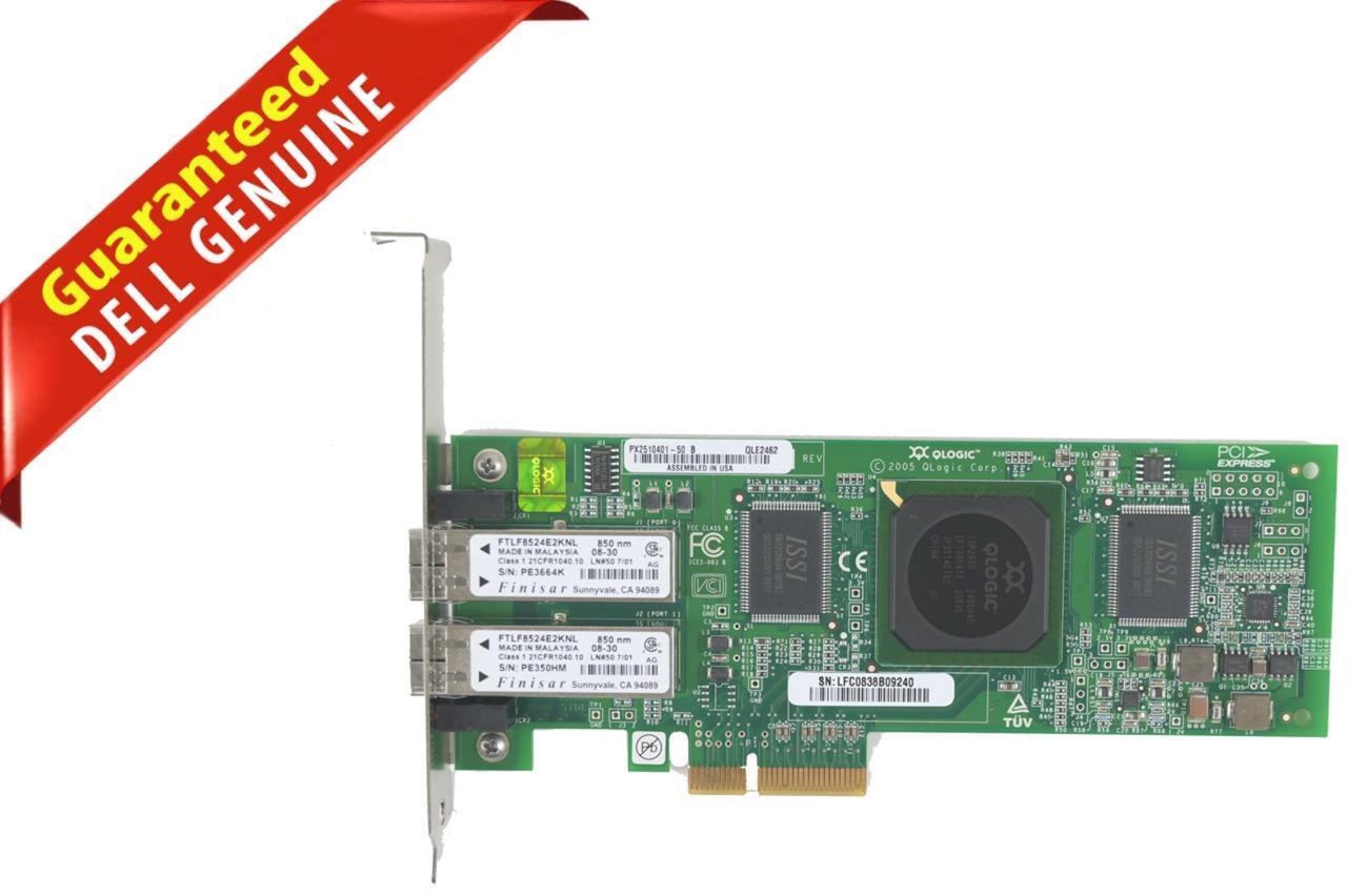 Dell 0DH226 QLE2462 4GB Dual Port Fibre Channel PCI-E Host Bus Adapter