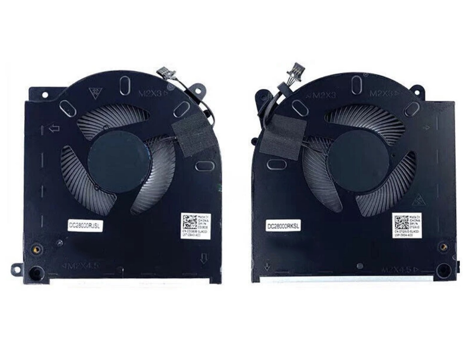 1PAIR Cooling Fan 0TG9V0 0D1X38 Alienware M15 R3 R4 RTX 2070 3070 12V CPU GPU