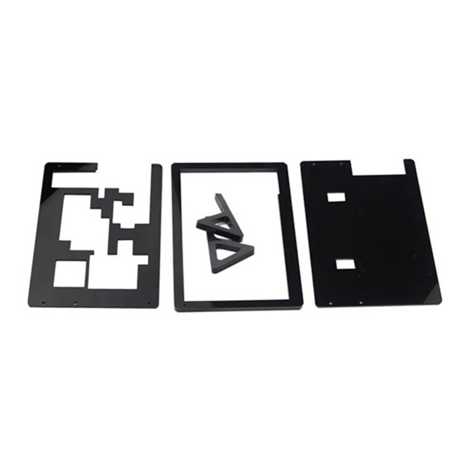Acrylic Front & Back Shell + Base + Screws For 7″ Raspberry Pi 2 B LCD Screen K