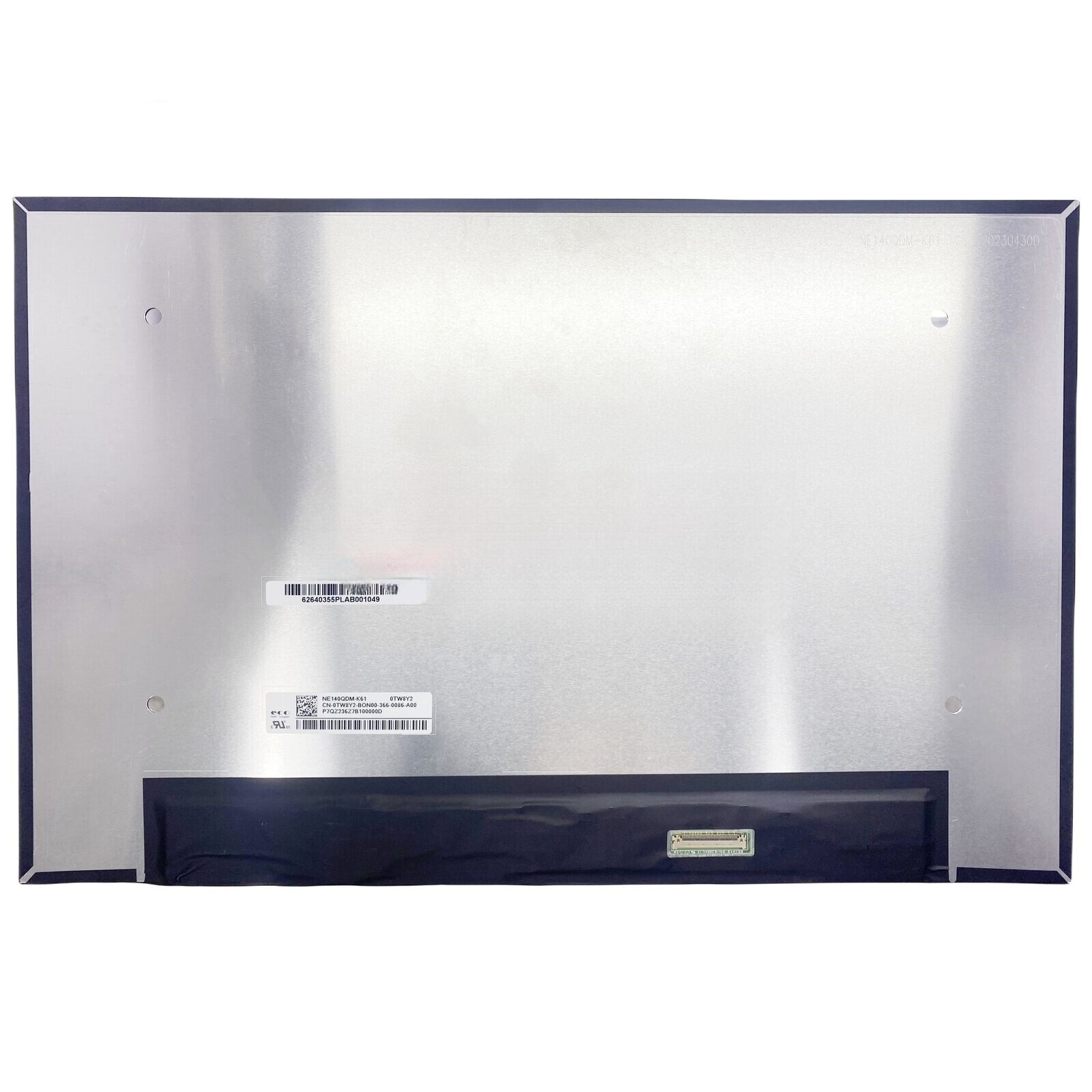 NE140QDM-K61 14.0» LCD Touch Screen Panel Display 0TW8Y2 2560×1600 40Pins 60Hz