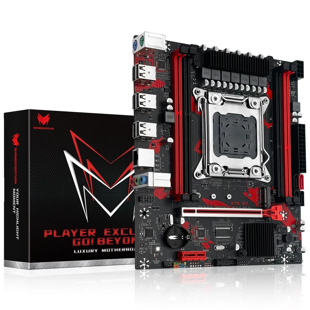 X79 S7 Gaming Motherboard LGA 2011 for Intel Xeon E5 E7, Core I7 Series CPUs,…