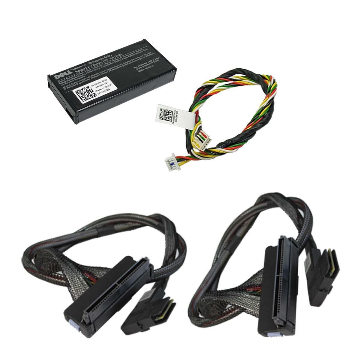 DELL PERC 6/I 3Gb/s PCIe x8 SAS RAID Controller 0T954J + 2x SAS Cables + BBU