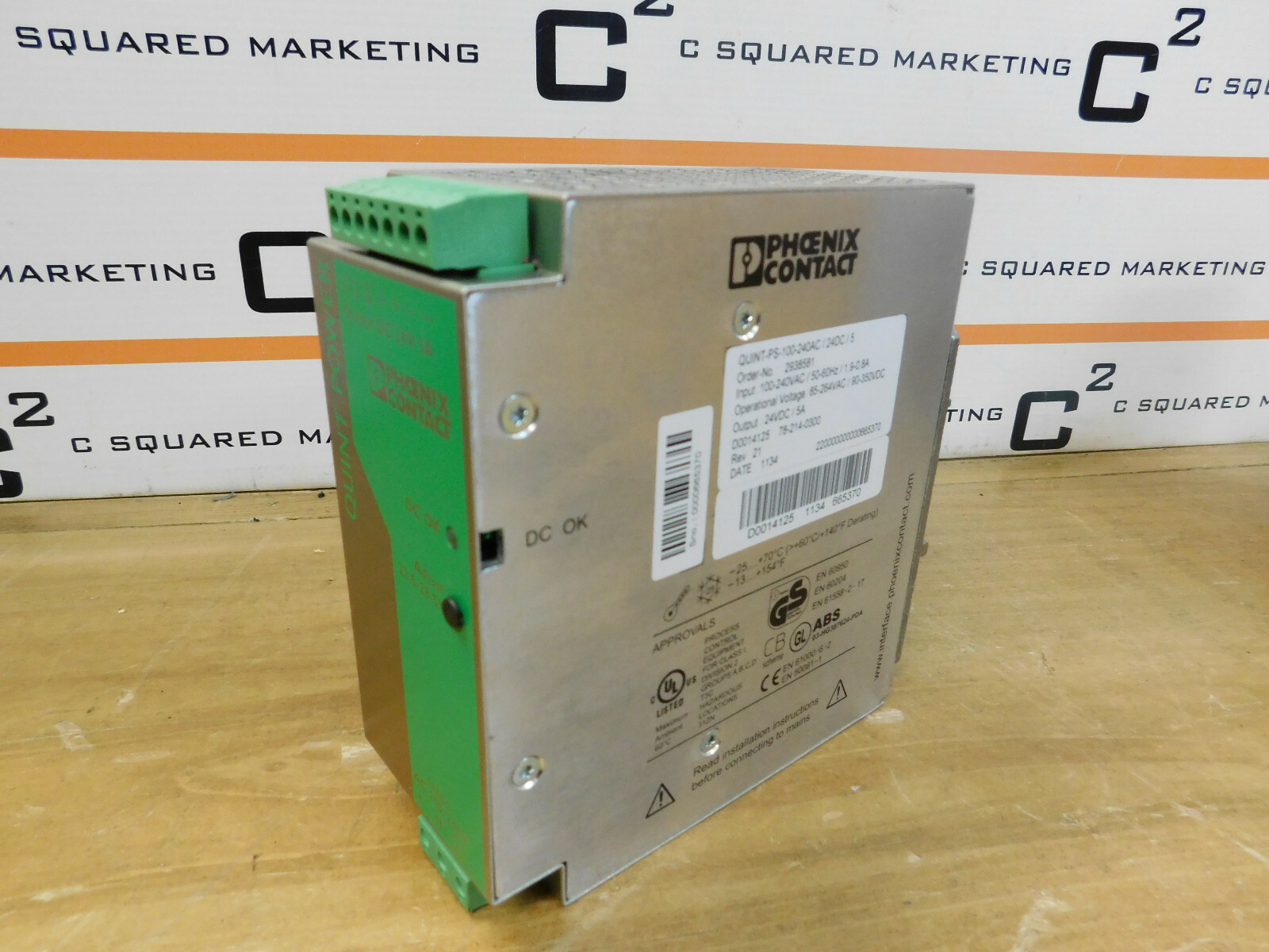 Phoenix Contact QUINT-PS-100-240AC/24DC/5 Power Supply Used LOT OF 2 CSQ