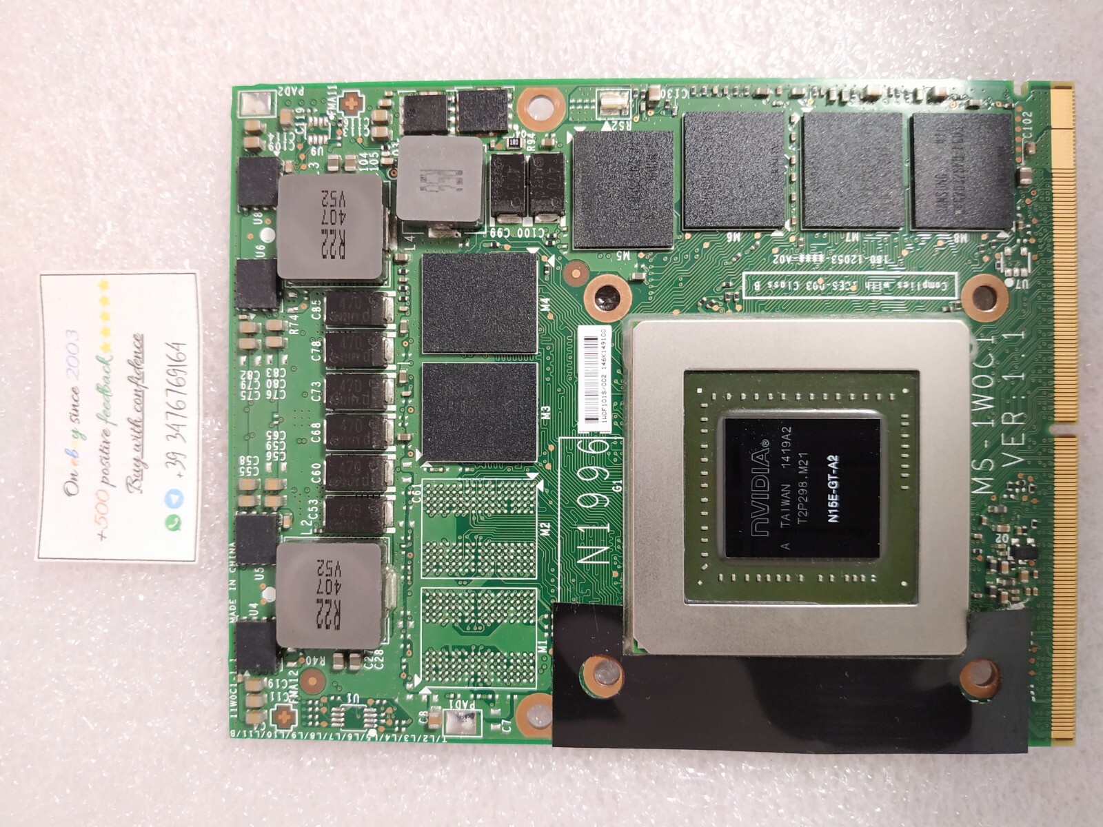 NVIDIA GEFORCE GTX 870M 3GB DDR5 MXM 3.0 B GDDR5 GTX870M VIDEO GRAPHICS CARD
