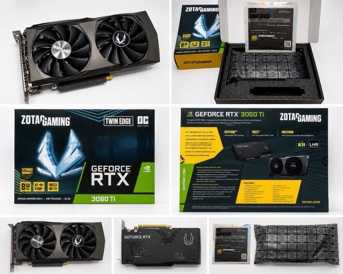 ZOTAC GAMING GeForce RTX 3060 Ti Twin Edge OC LHR 8GB GDDR6 Graphics Card