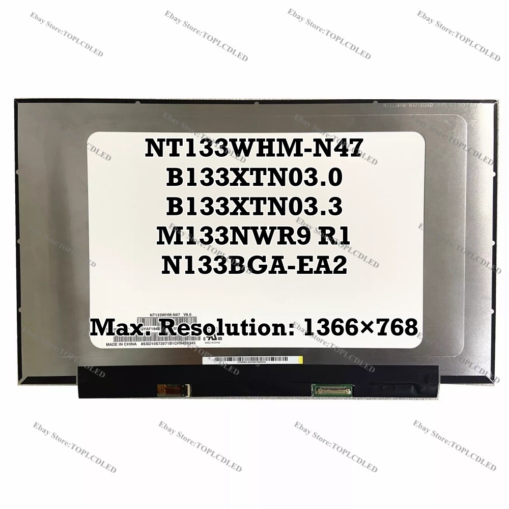 NT133WHM-N47 fit B133XTN03.0 B133XTN03.3 M133NWR9 R1 N133BGA-EA2 LCD Screen HD