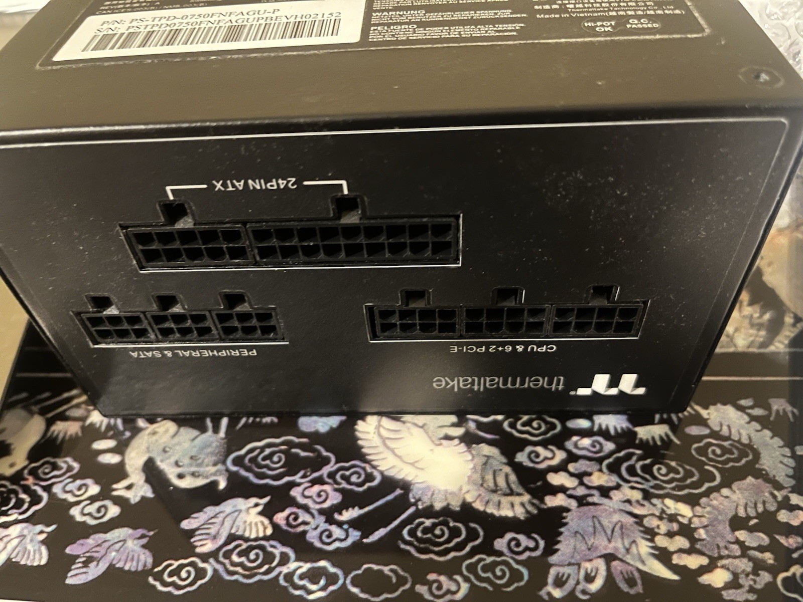 Thermaltake Toughpower GF1 (2024) ATX 750W Power Supply – 80 PLUS Gold PSU PC