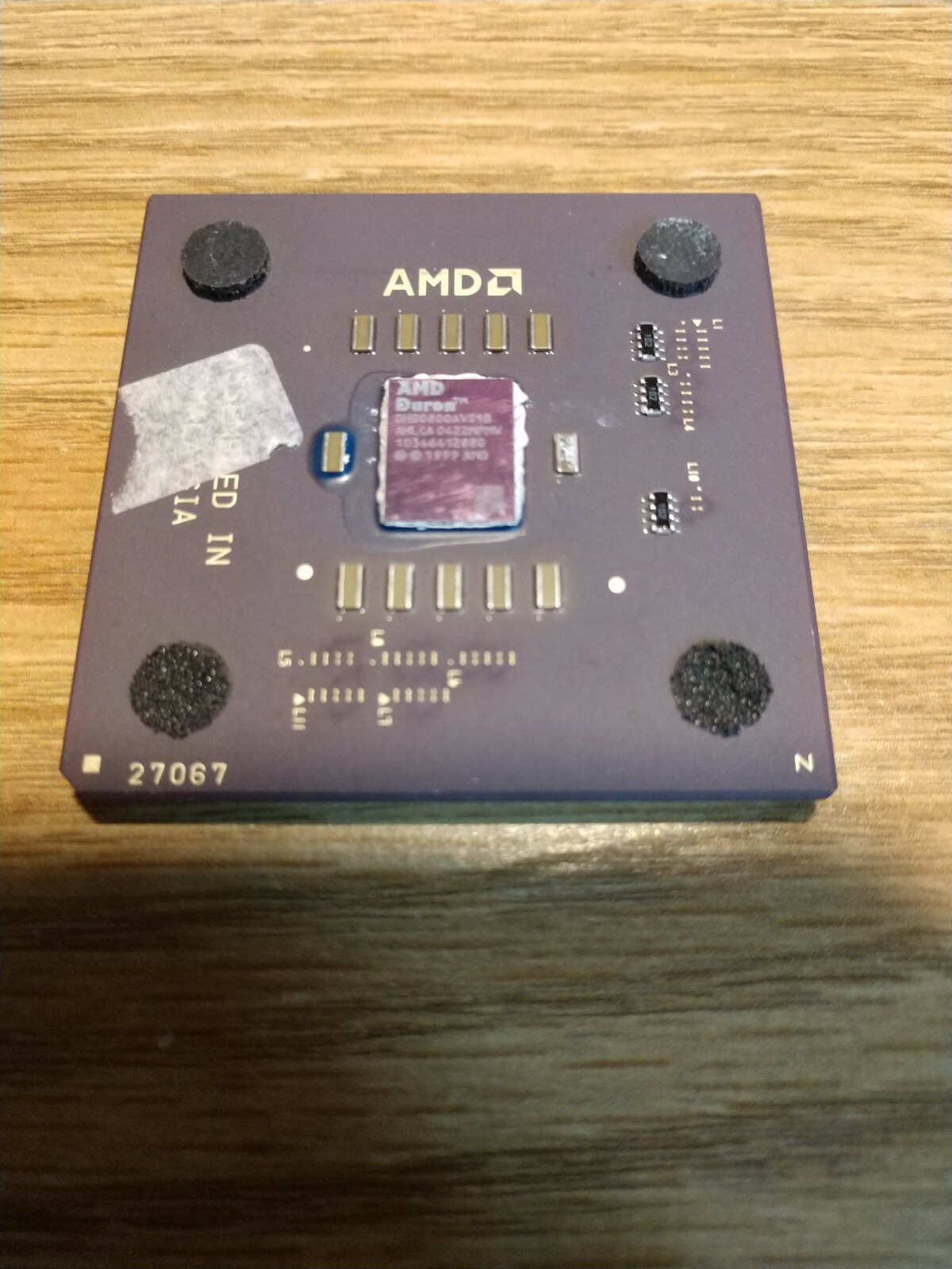 AMD Mobile Duron 800 800 Mhz/64KB/200MHz DHG0800AVS1B Base/Socket A 462 CPU 32B