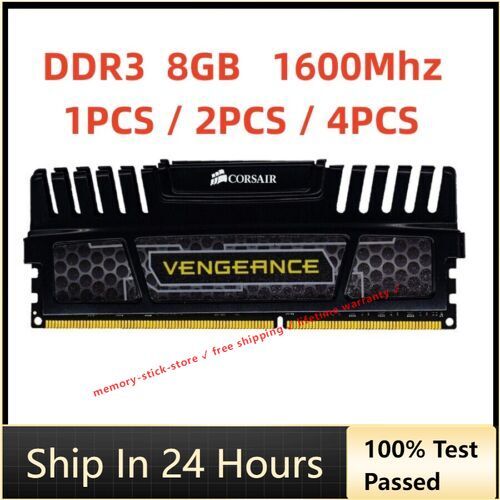 Corsair Vengeance DDR3 8GB 1600 MHz PC3-12800 Desktop RAM Memory DIMM 1PCS/2pcs/