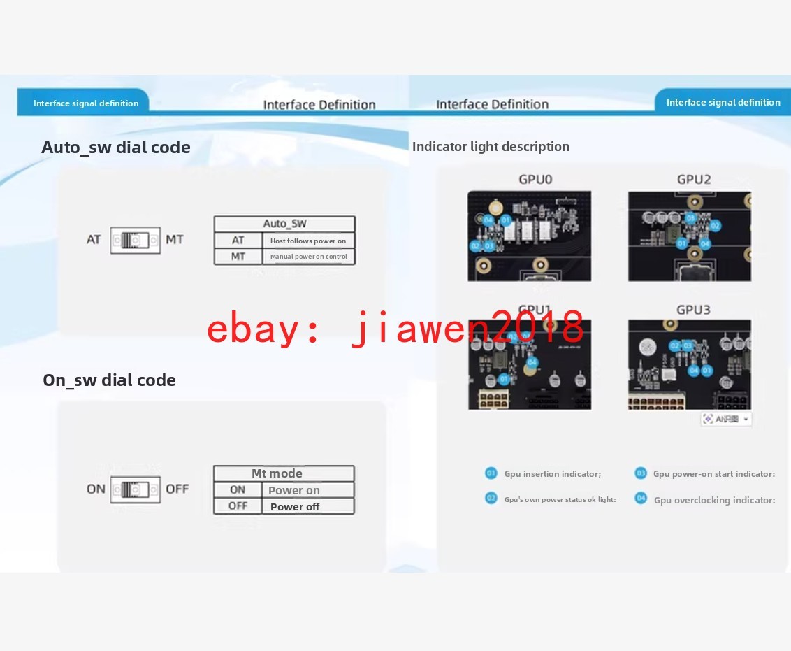 PLX8749 + NVIDIA V100 SXM2 300G NVlink interconnect Dual Card 4*SXM2 Adapter