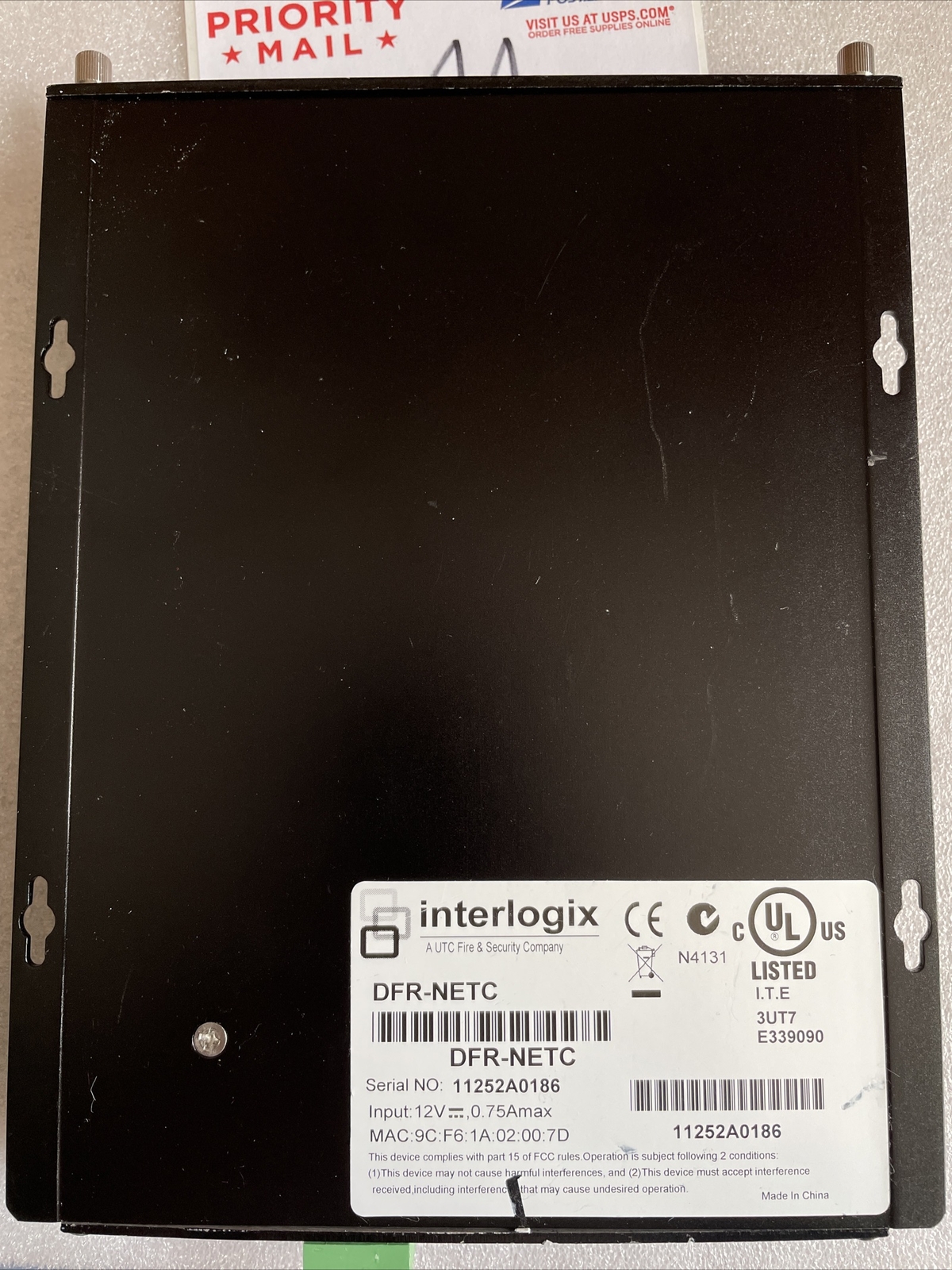Interlogix GE Security DFR-NETC Communications Rack Self Network Web Server