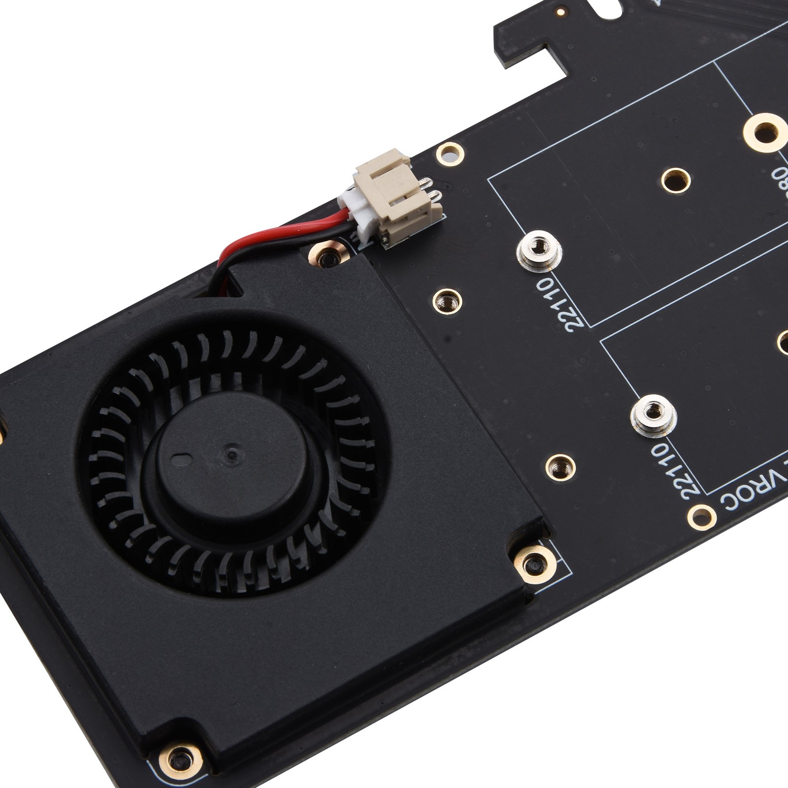 New Supports 4 Nvme M.2 SSD Expansion Split Card PCIE 4.0 x16 4 x 32Gbps