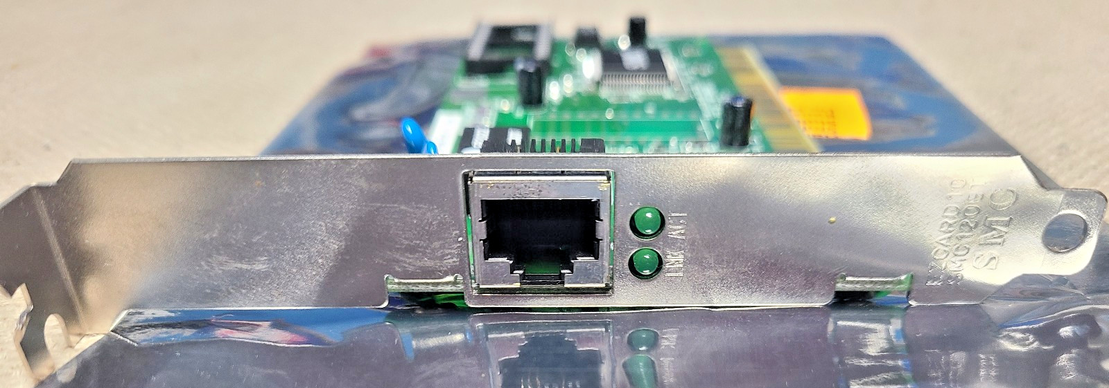 SMC 1208T EZ Card 10 Network Adapter PCI RJ-45 10Base-T 10Mbps With Driver Disc