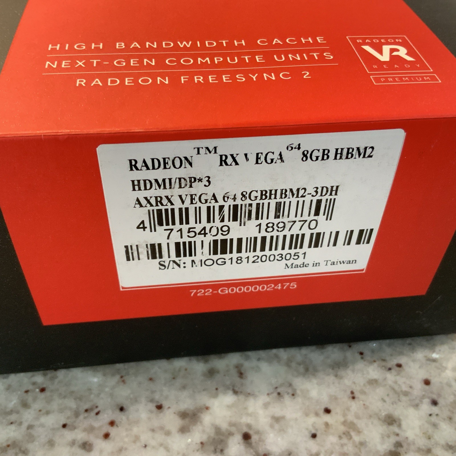 PowerColor Radeon RX Vega 64 8GB HBM2 Graphics