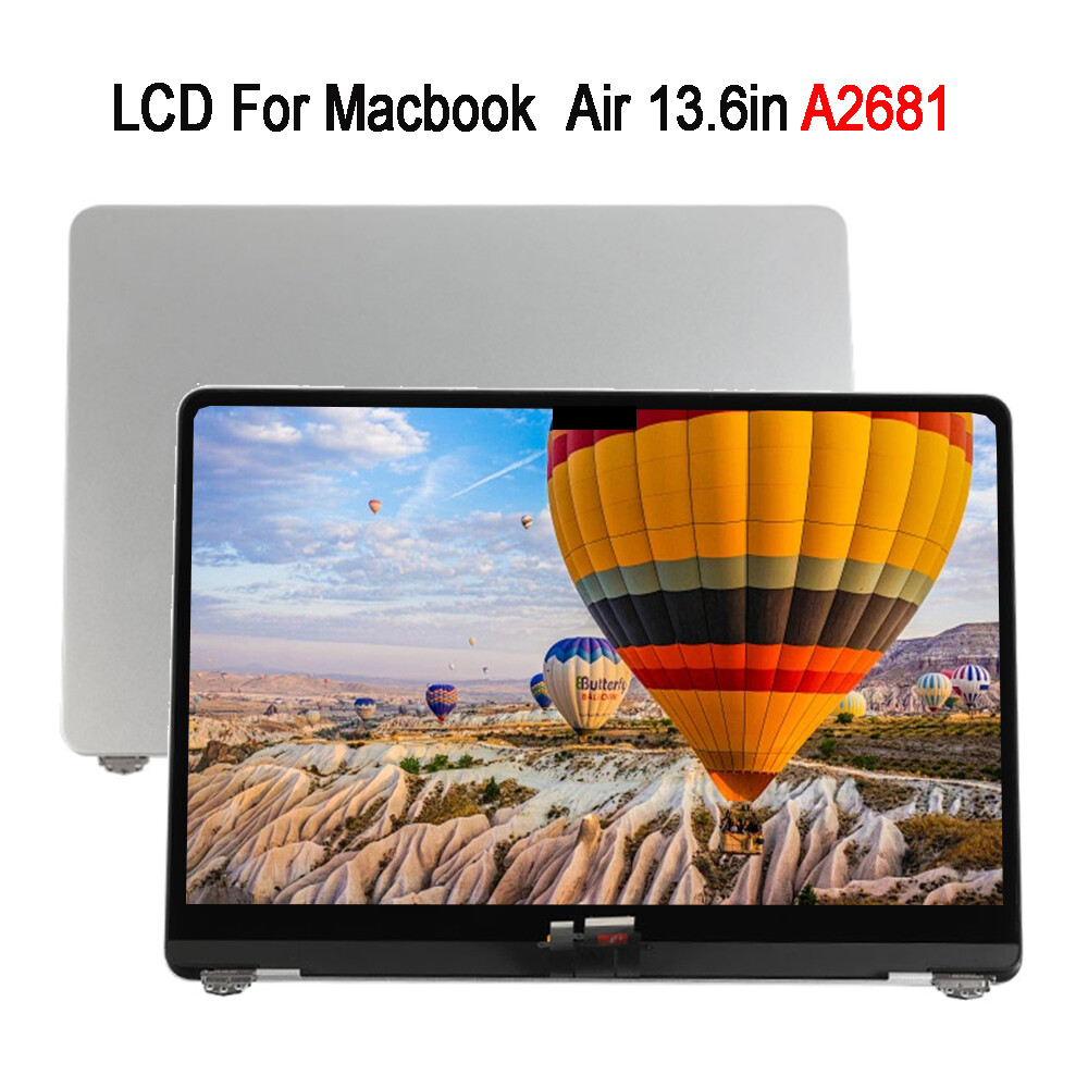 For Macbook Air A2681 13.6in LCD Display Screen Assembly Replacement Sliver 2022