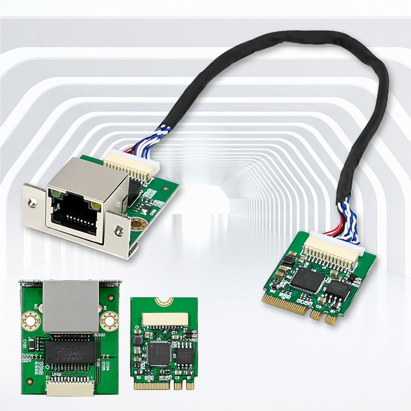 M.2 A+E 2.5GbE Multi-Gig 2.5G/1G/100M NGFF 2230 Intel I226-V Ethernet NIC Card