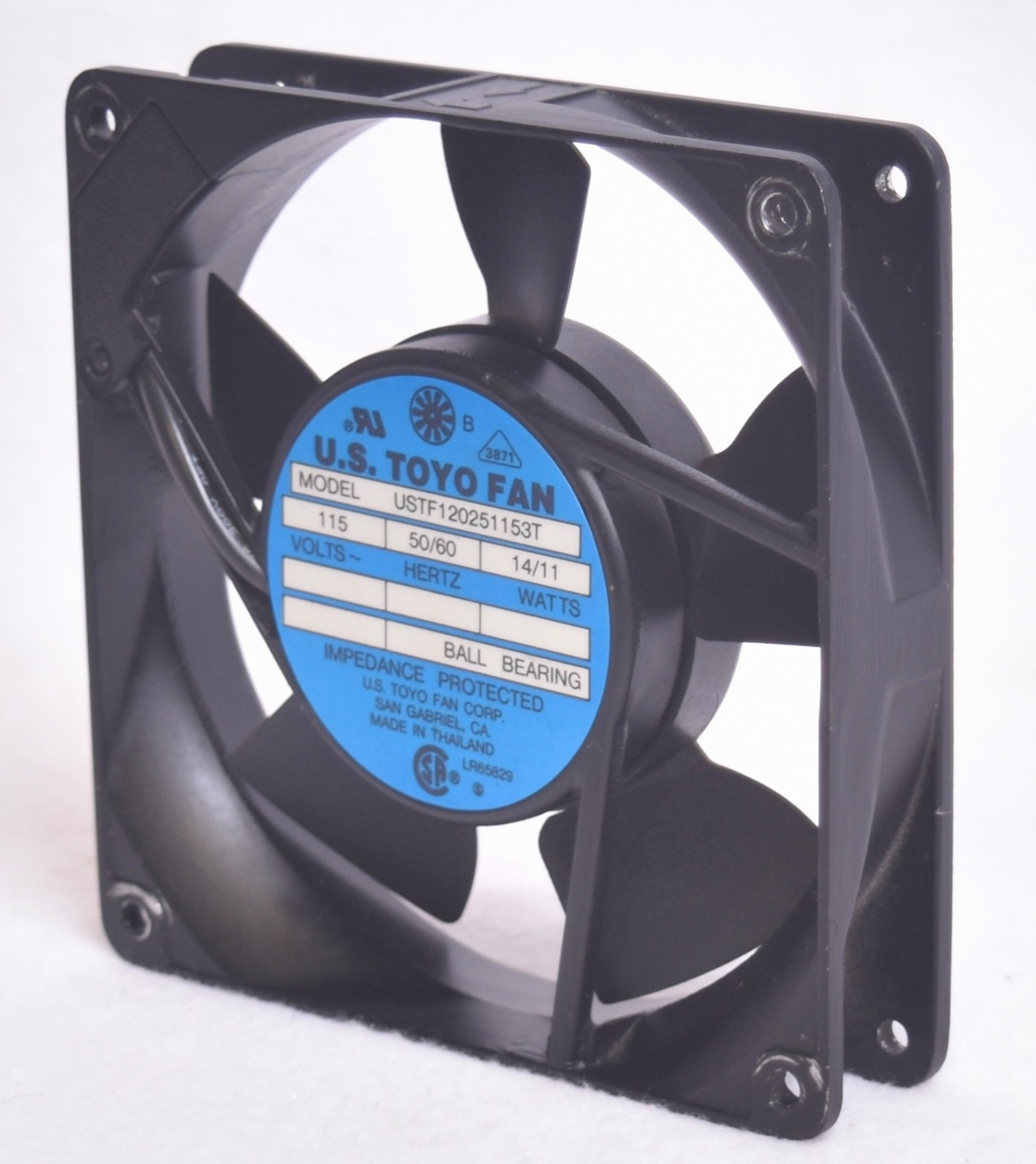 U.S Toyo Fan 115V 50/60Hz 14/11 Watts USTF120251153T