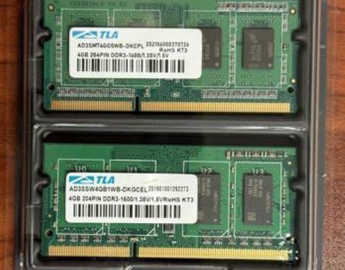 NEW TLA 8GB 2x4GB DDR3 1600 MHz CL11 Laptop Memory 204 PIN