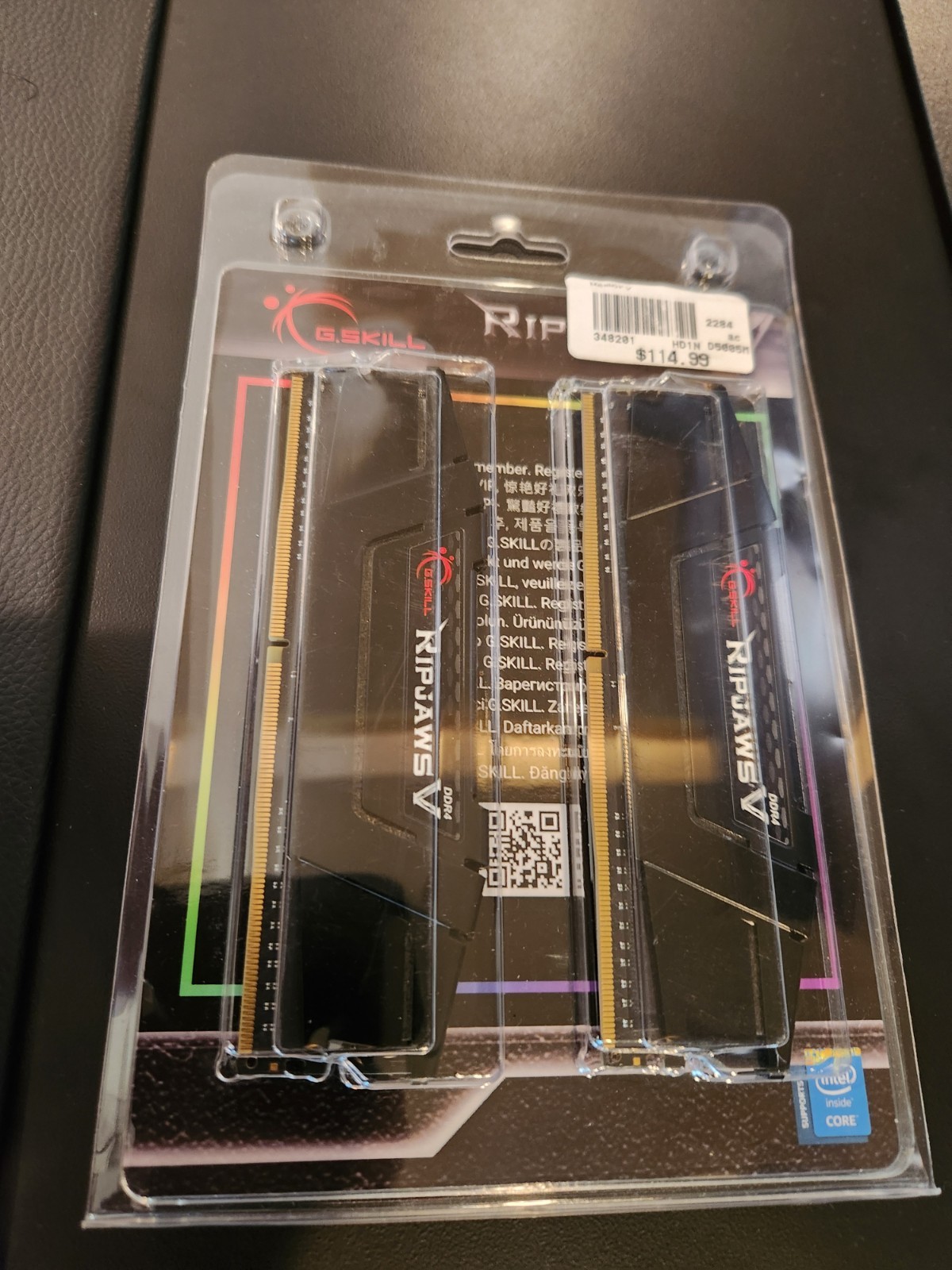 G.Skill PC RAM kit Ripjaws V F4-3200C16D-16GVKB 16 GB 2 x 8 GB DDR4 RAM 3200 MHz