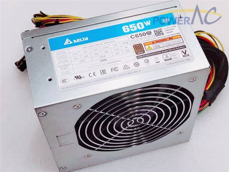 Original PSU Delta 80Plus 650W Switching Power Supply DPS-650AB-27A GPS-650JB F
