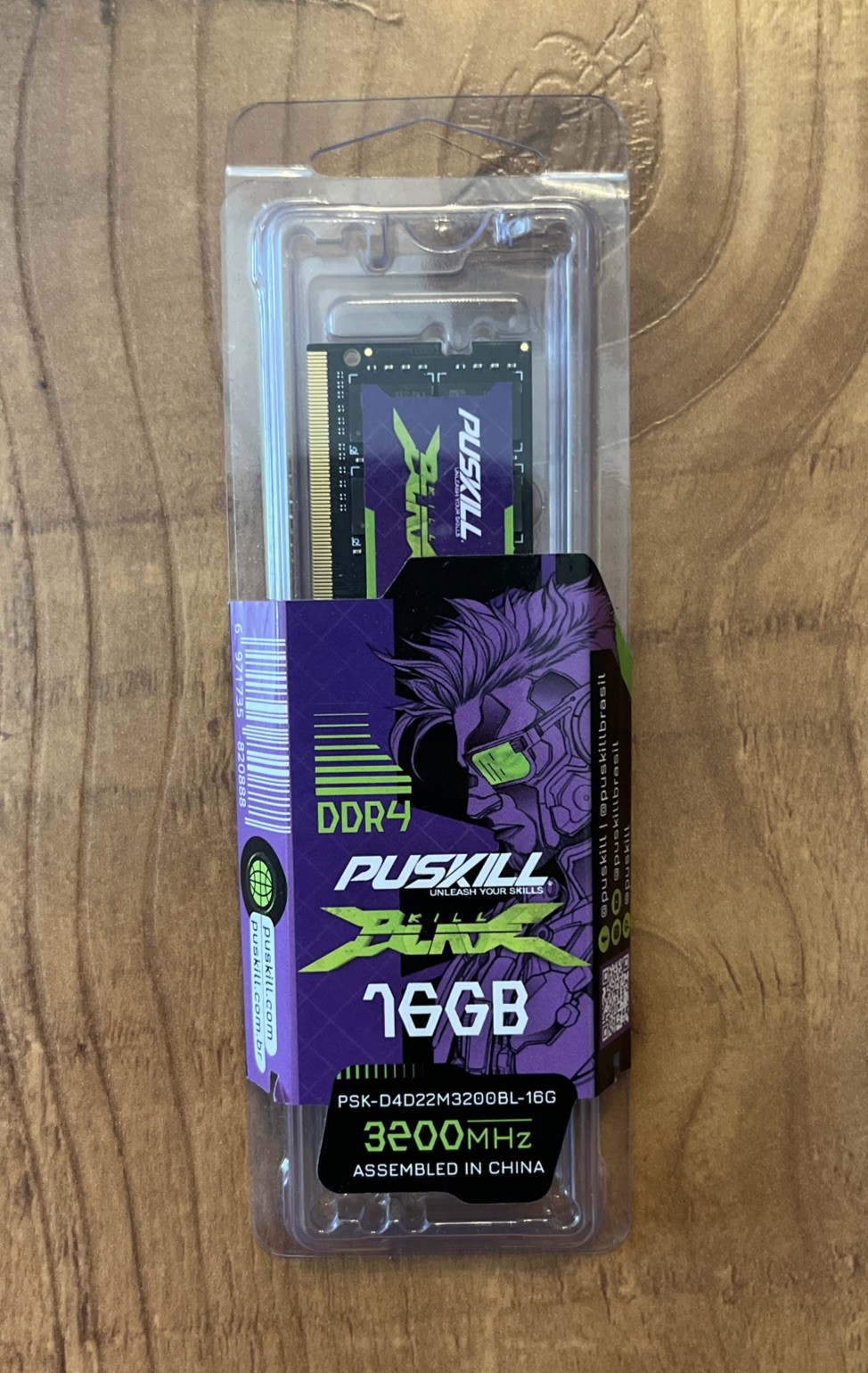 PUSKILL DDR4 16GB 3200MHz PC RAM NEW IN PACKAGE