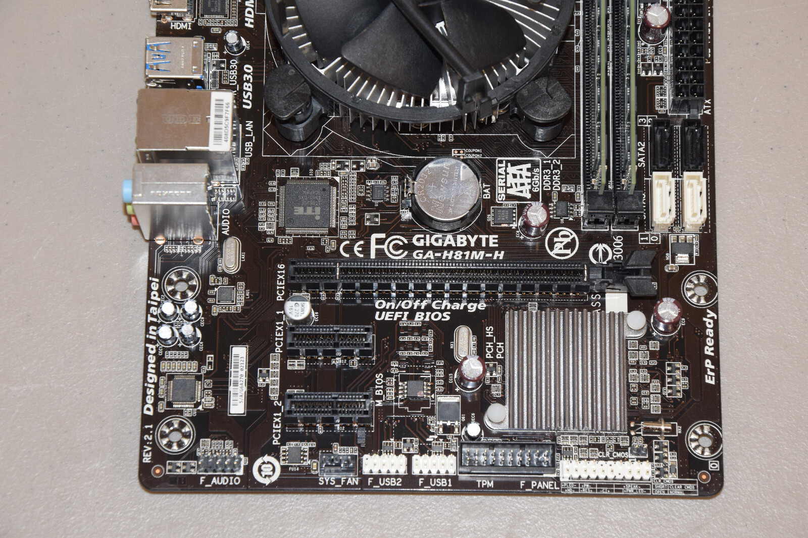 Gigabyte GA-H81M-H mATX Motherboard Combo i5-4440 3.1GHz Quad Core 8GB IO Shield