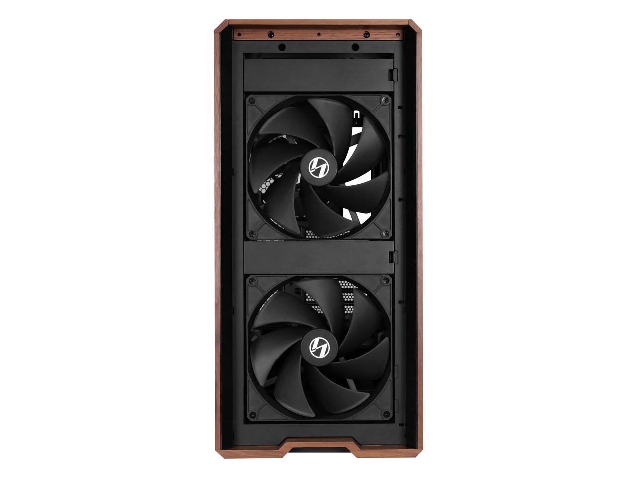 Lian Li LANCOOL 217 Genuine Walnut Wood Computer Case, Mid-Tower ATX PC Case wi