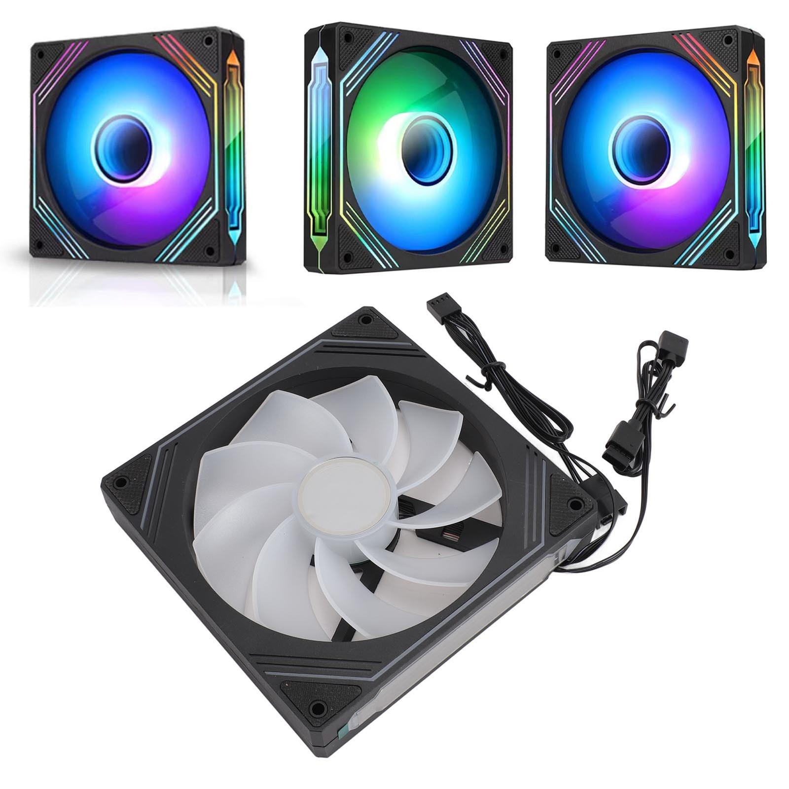 ARGB Chassis Fan 140x140x25mm Synchronized Light Quiet Heat Dissipation Coo GIGN