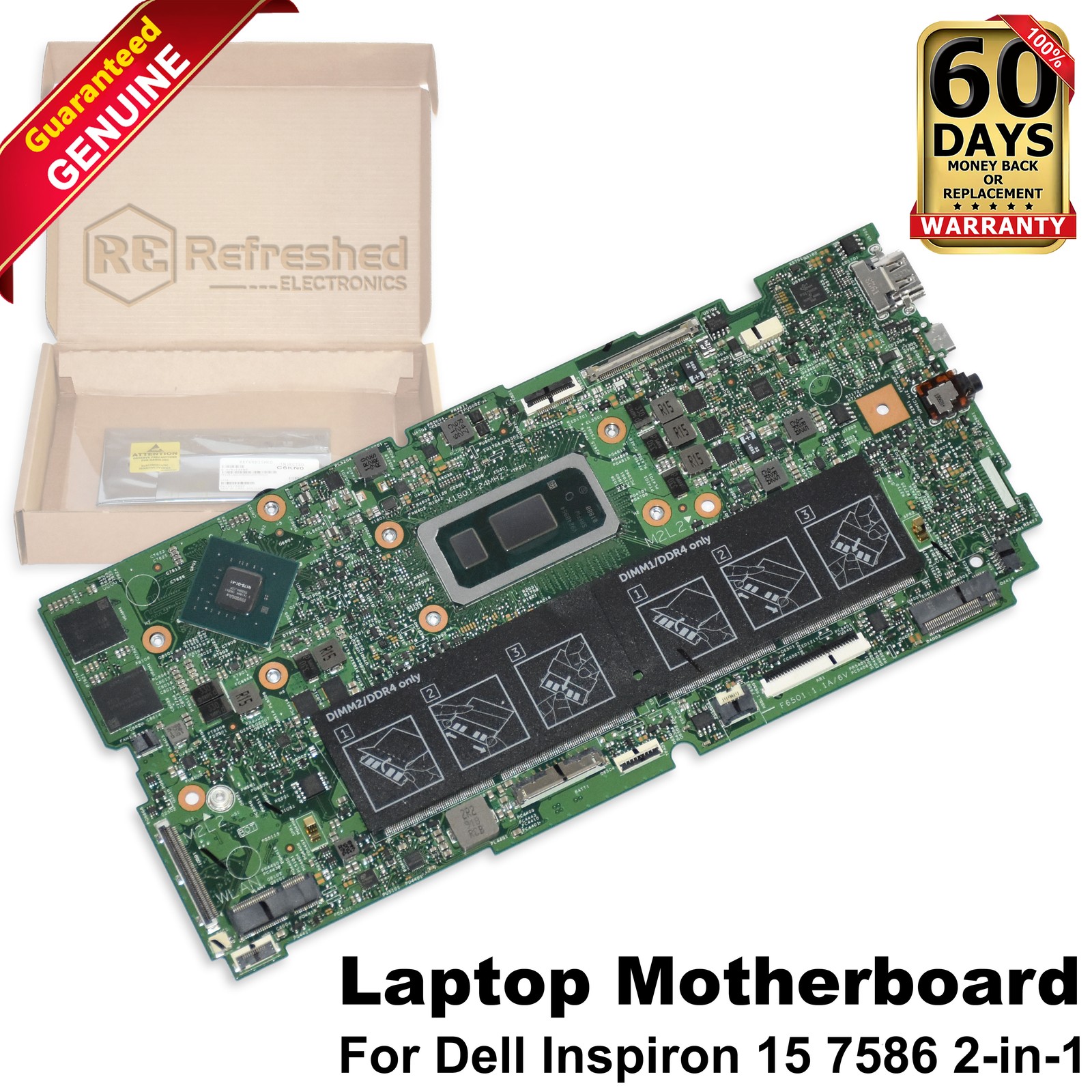 Dell Inspiron 15 7586 2-in-1 Motherboard i7-8565U Quad-Core 1.8GHz 18706-1 C6KN0