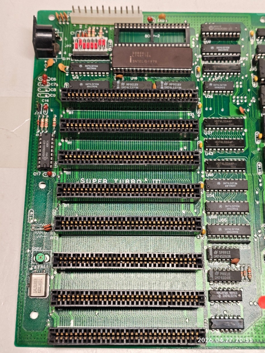 1988 XT T.O.P Ind. Bras. SUPER TURBO III Motherboard w Intel / AMD 8088 & 640 KB