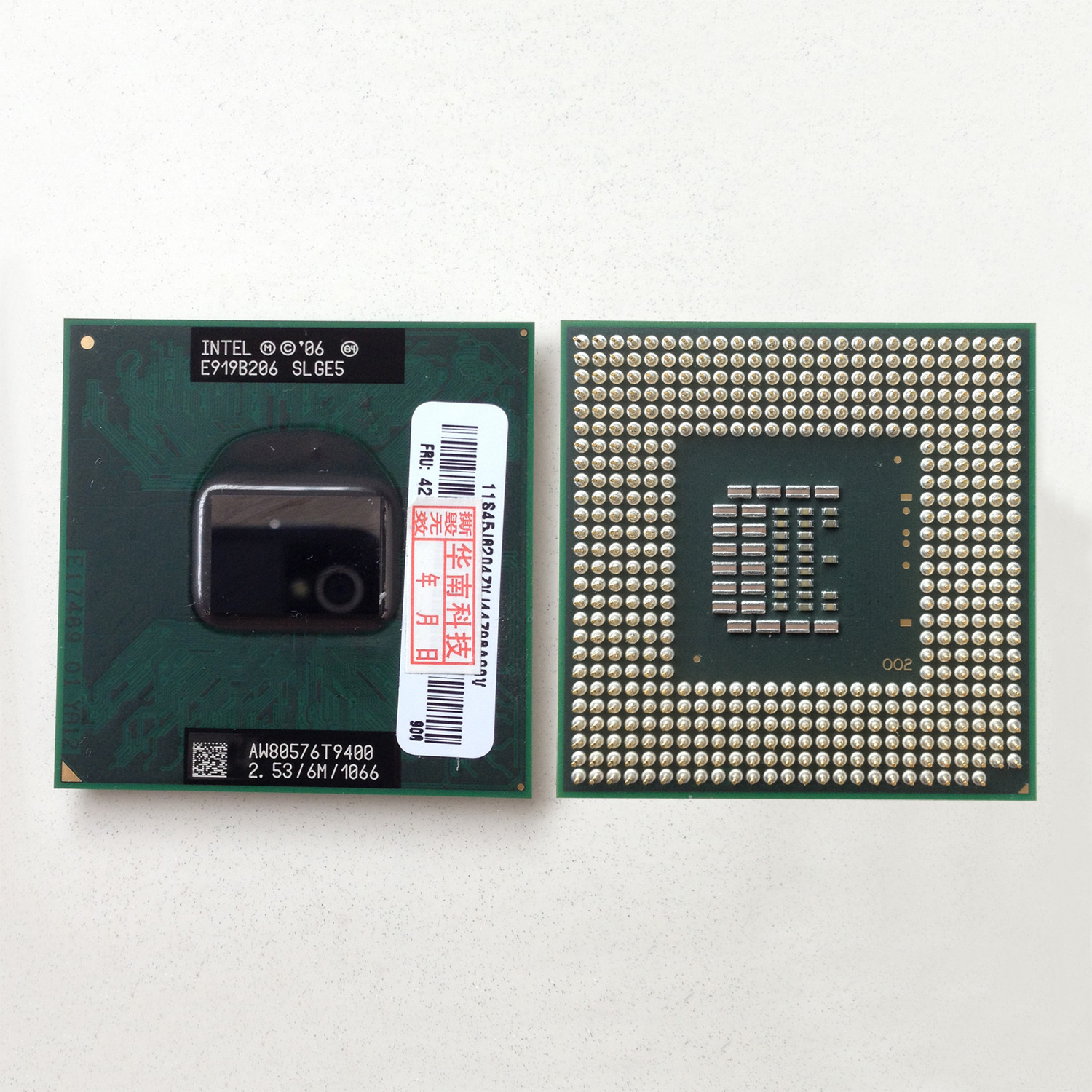 Intel Core 2 Duo T9400 SLGE5 2.53 GHz Dual-Core 6M/1066 Processor mobile laptop