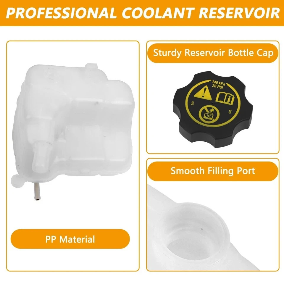 603 383 Coolant Reservoir Tank, Compatible With Chevy Cruze Orlando… Fast Ship