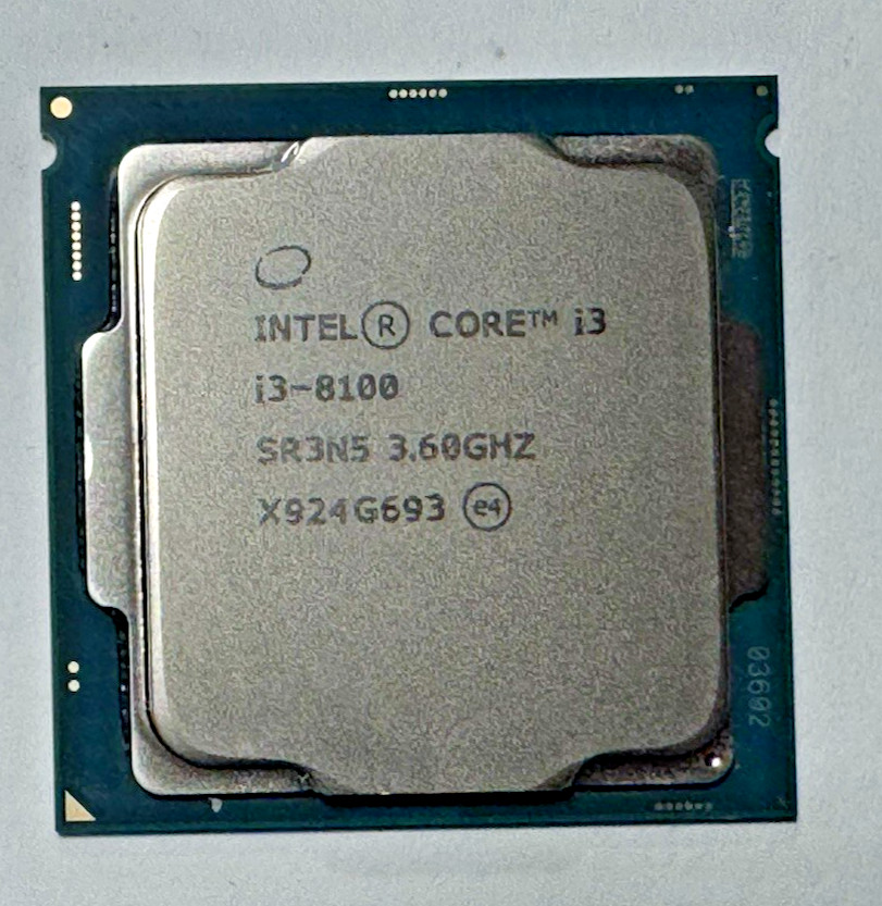 Intel SR3N5 i3-8100 3.6GHz 6MB Cache Quad Core Processor