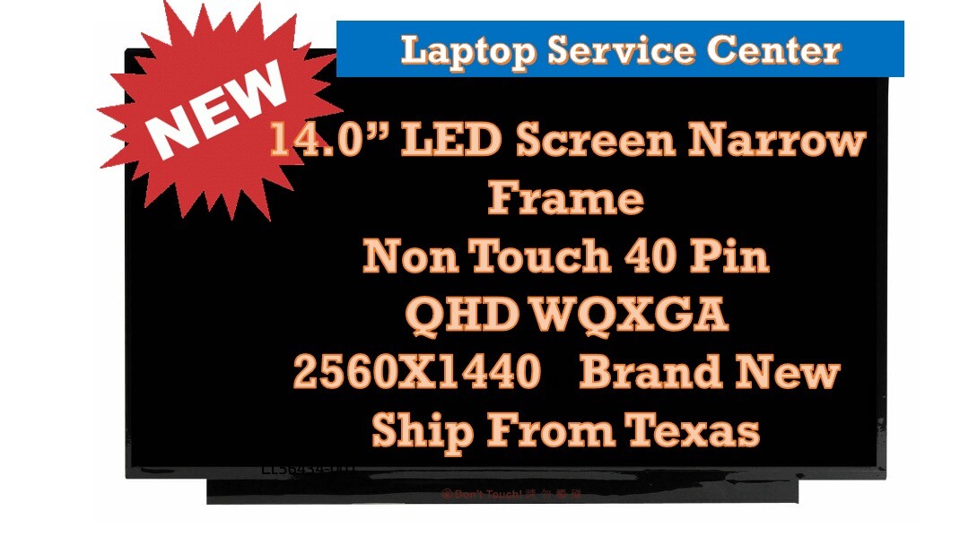 14″ LED LCD Screen for Lenovo ThinkPad X1 Carbon 20HR 20HQ 2017 QHD IPS 3K
