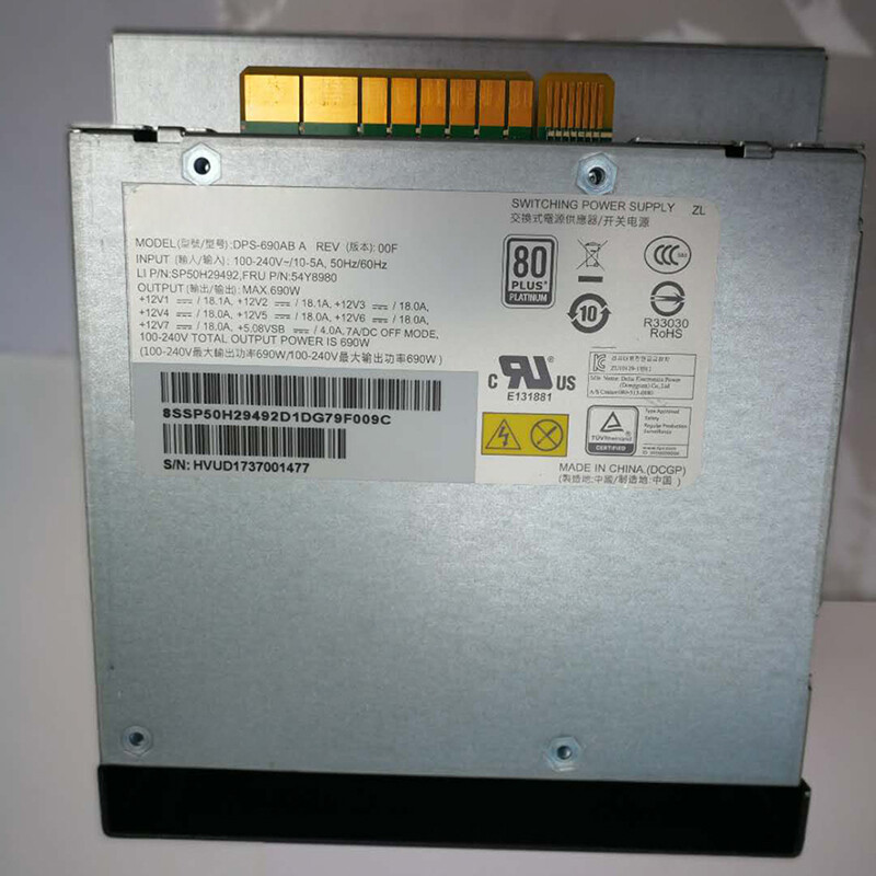 For ThinkStation P720 P520 Power Supply 690W DPS-690AB A 54Y8980