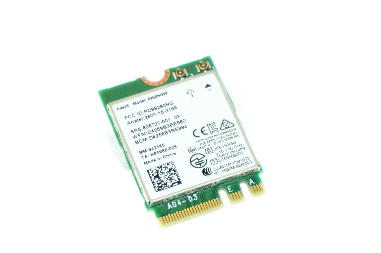 806721-001 8260NGW GENUINE HP WIRELESS BLUETOOTH CARD ELITEBOOK 840 G3 (CB70)