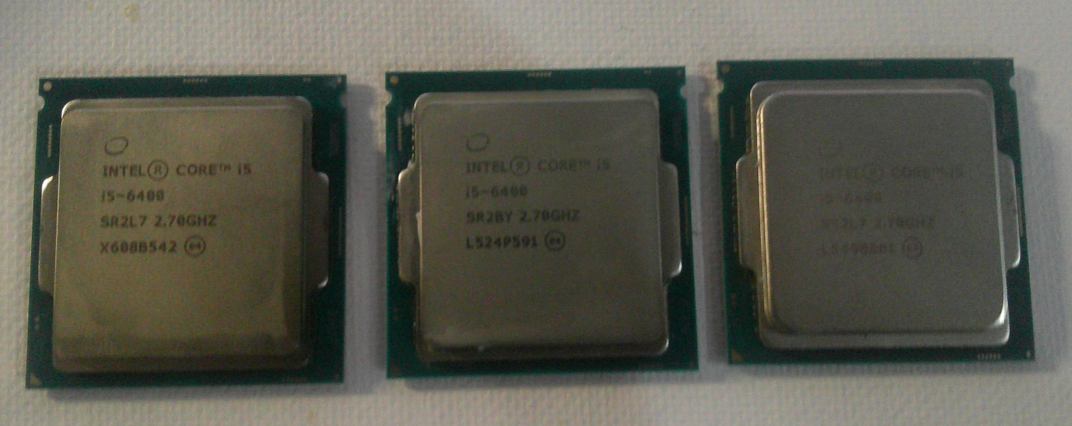 Lot of 3 Intel Core i5-6400 2.7GHz 4-Core LGA 1151 CPU Processor SR2L7