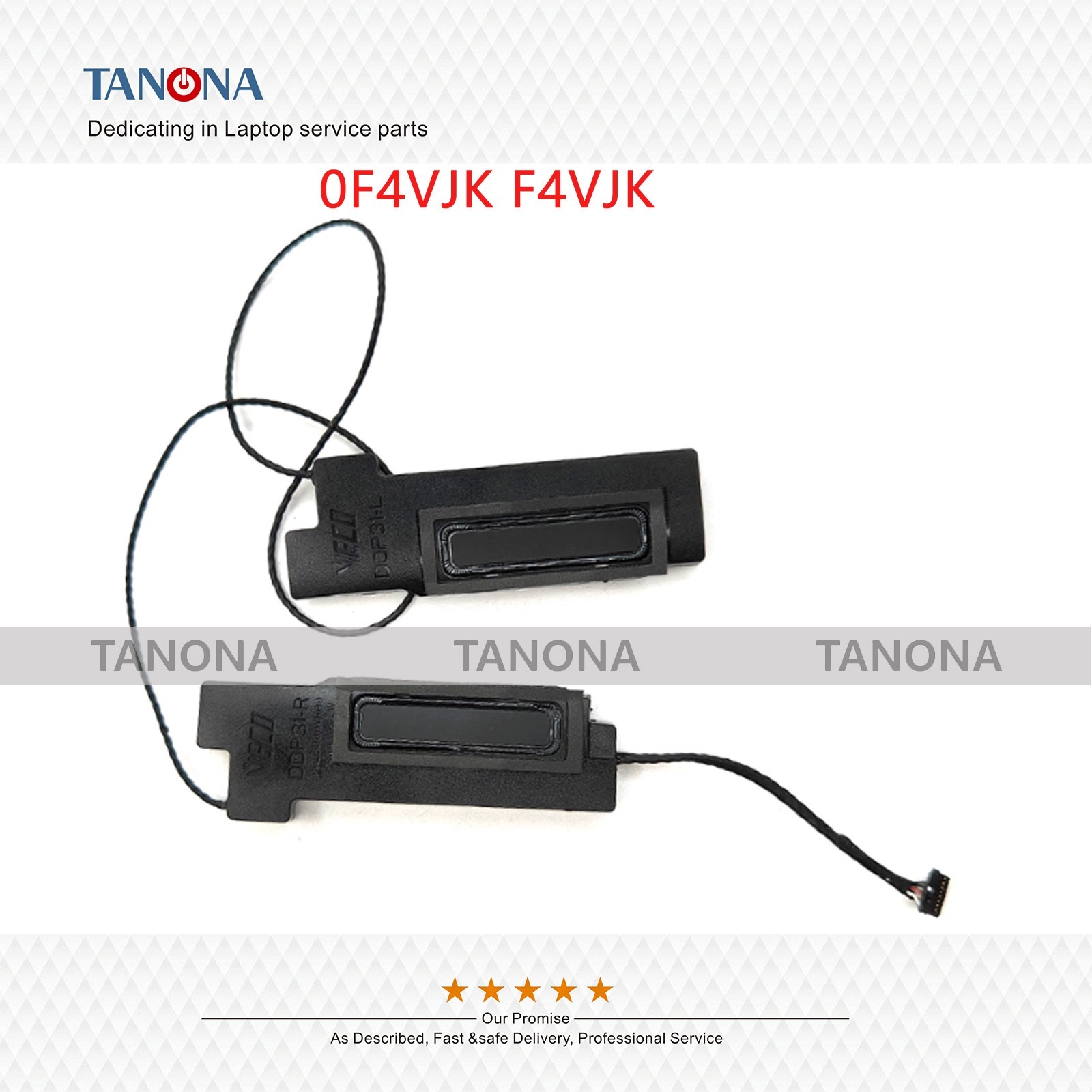 New 0F4VJK F4VJK For Dell XPS 13 7390 9310 2-in-1 Built-in Speaker Speakers BLK