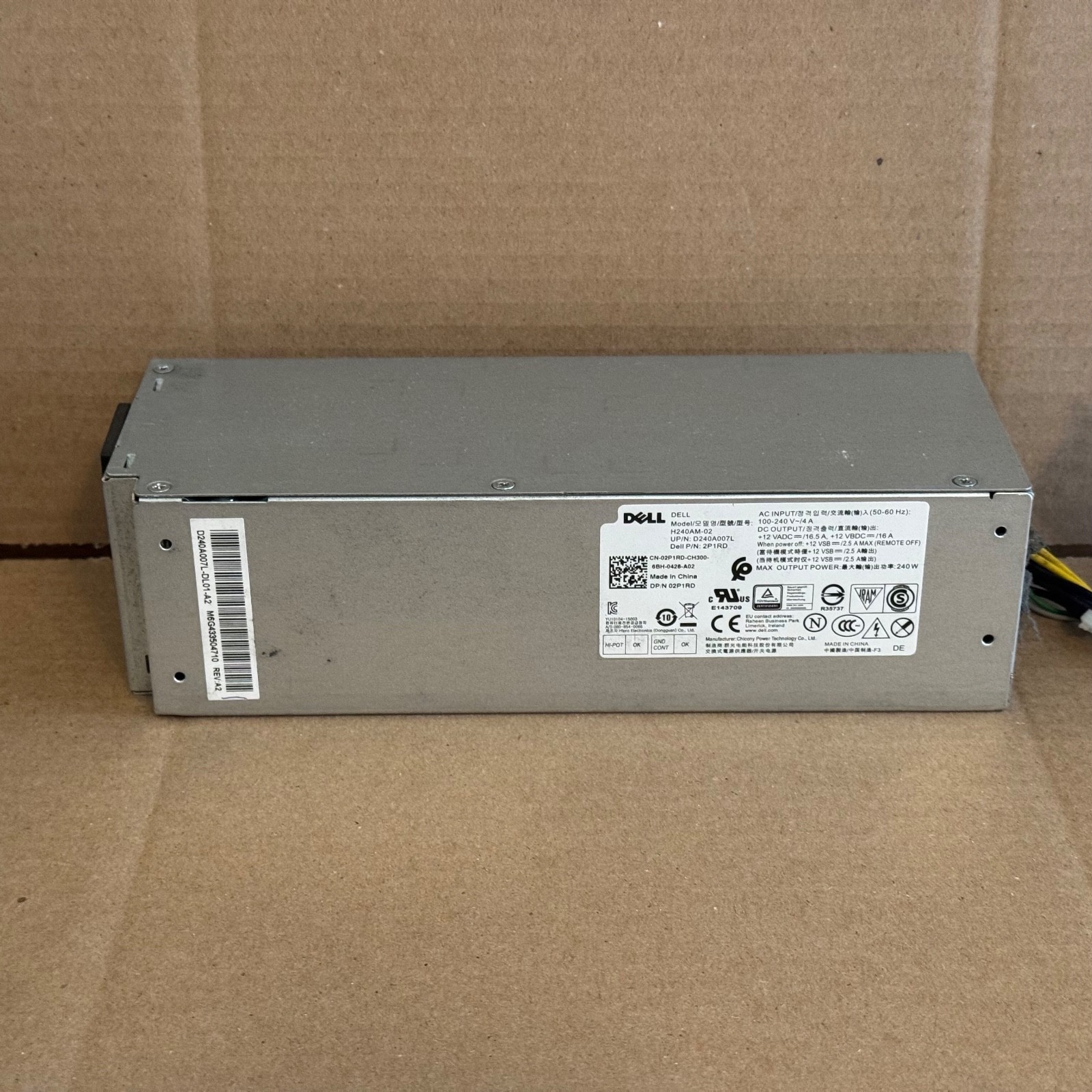 Dell OptiPlex 5040 7040 SFF Desktop Power Supply PSU (240W) | 02P1RD | Tested!