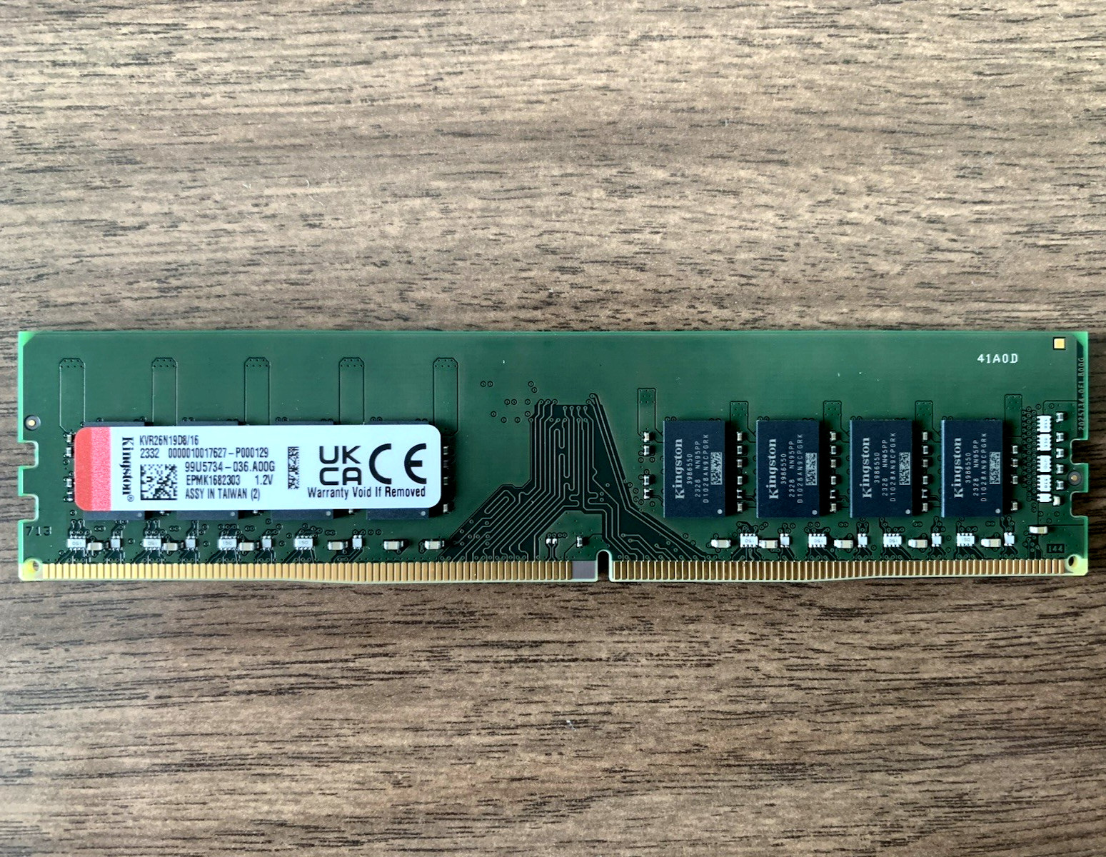 28 x Kingston 16GB 2Rx8 PC4-21300 (DDR4-2666) Desktop Memory RAM (KVR26N19D8/16)