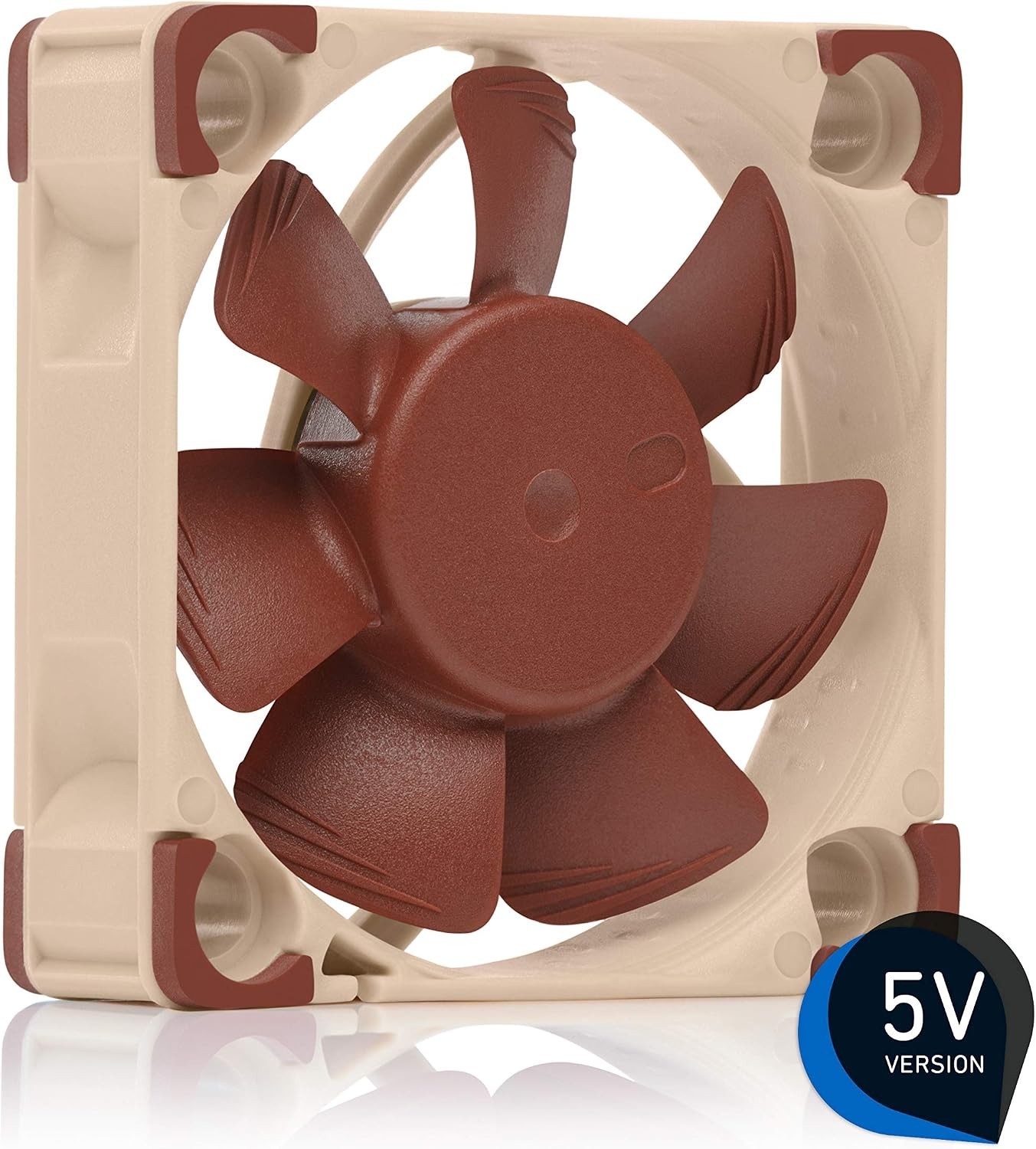 Quiet Fan, 3-Pin, 5V Version 40x10mm, Brown