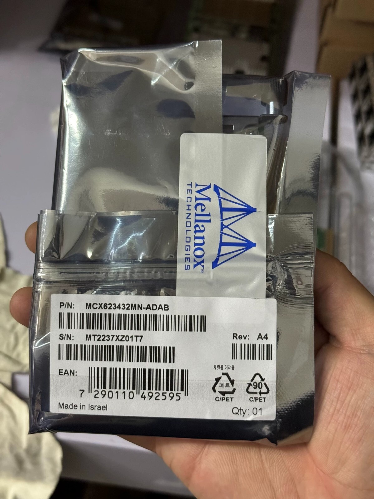 New NVIDIA Mellanox MCX623432MN-ADAB ConnectX-6 Dx 25GbE SFP28 OCP3.0 Card