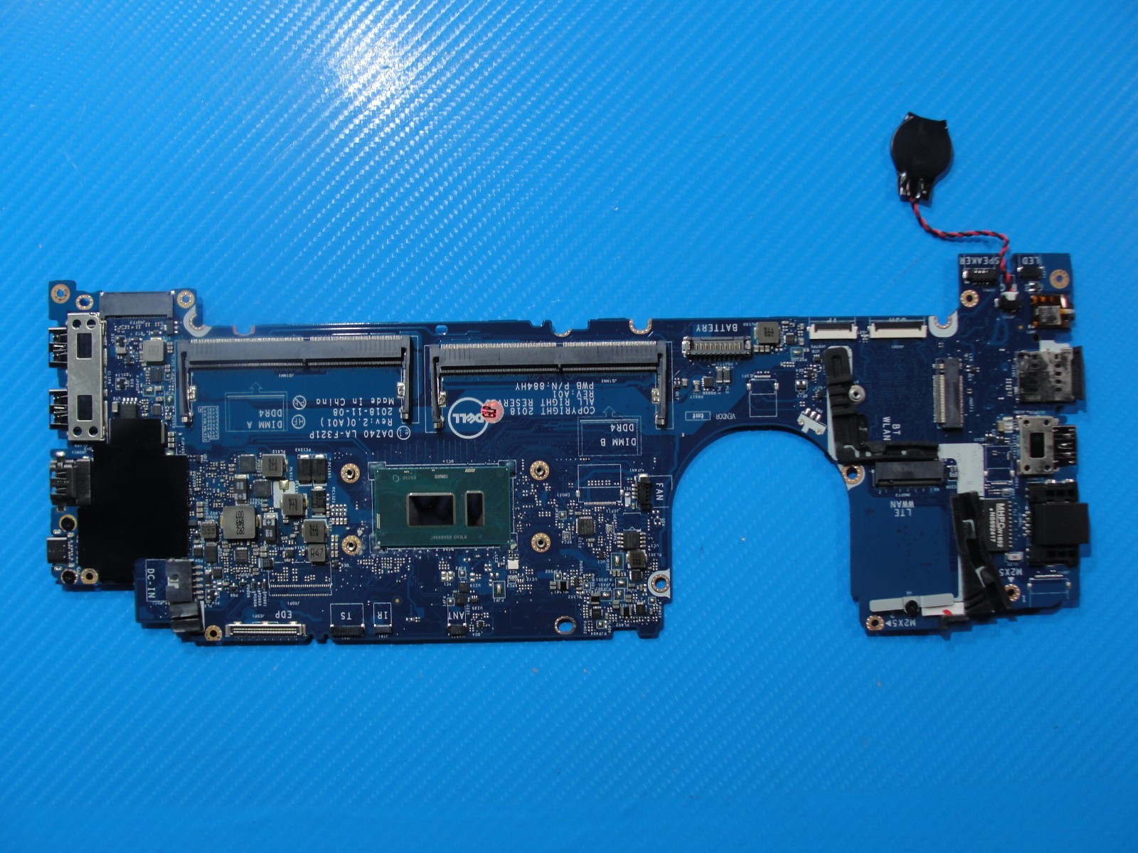Dell Latitude 7490 14″ Intel i7-8650U 1.9GHz Motherboard LA-F321P NFCCJ