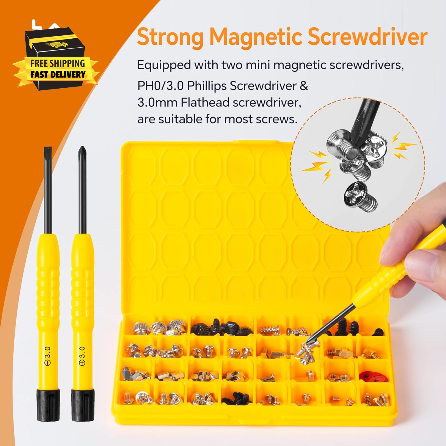 23Sizes Pcie Nvme M.2 Screws Standoff Nut ATX SSD Mounting Screw Kit for Motherb