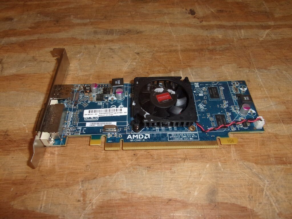 AMD HP C264 677894-002 109-C26497-01 PCIe Video Graphics Card DVI DisplayPort