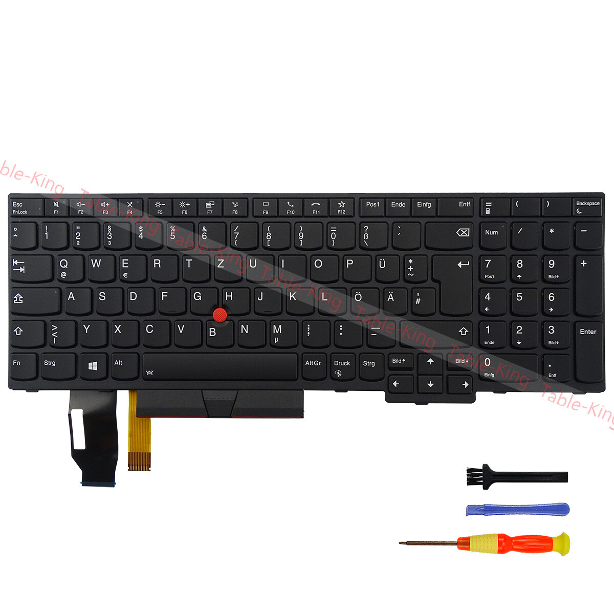 Backlit Keyboard for Lenovo Thinkpad T15 Gen1 Gen2/P15S Gen1 Gen2 Germany Layout